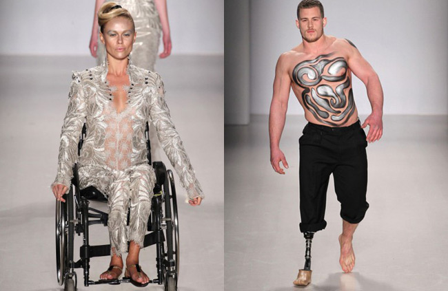 Неделя моды в Нью-Йорке: на подиуме модели в инвалидных колясках