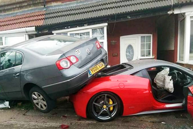 Британец разбил арендованный Ferrari стоимостью £220 тыс.